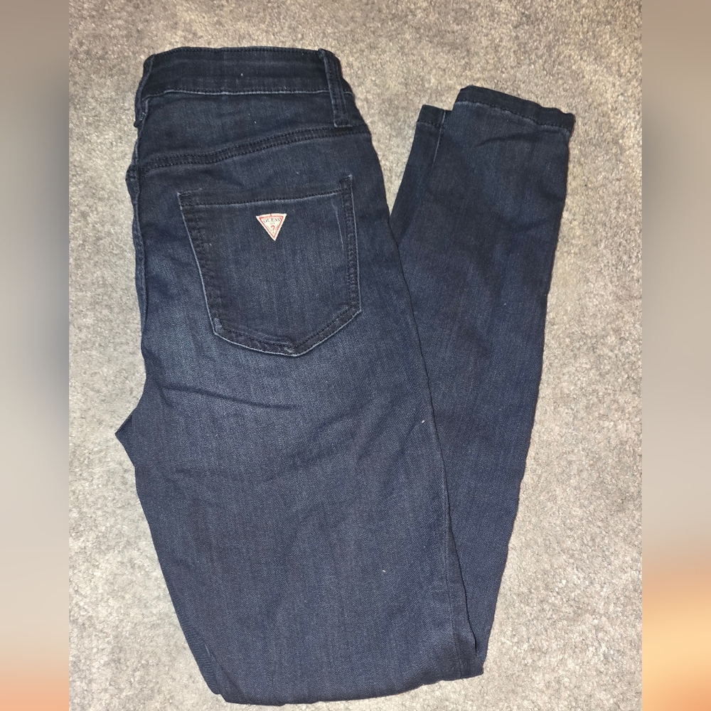 Guess Dark Blue Denim Jeans High Rise